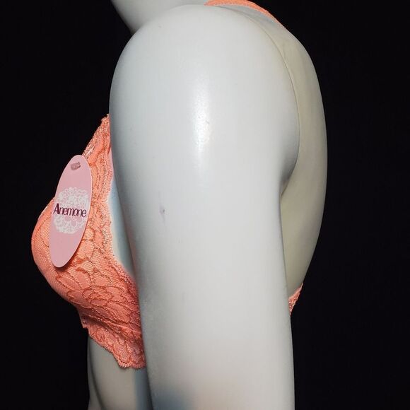 NWT Anemone Orange Lace Bralette (S/M) - Picture 3 of 5